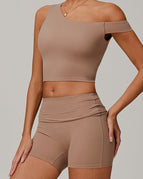 Tan / S / Tank+Shorts