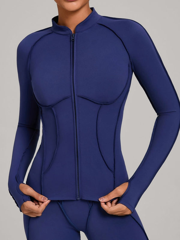 ZASUWA Female Stitch Zipper Jacket