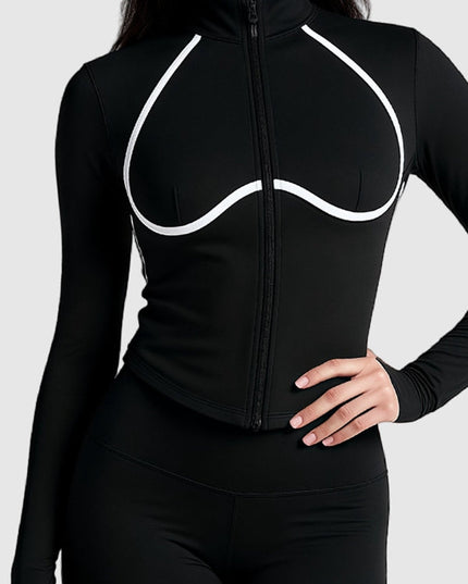 ZASUWA Female Zipper Stripes Jacket