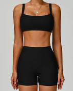 Black / S / Shorts+Bras