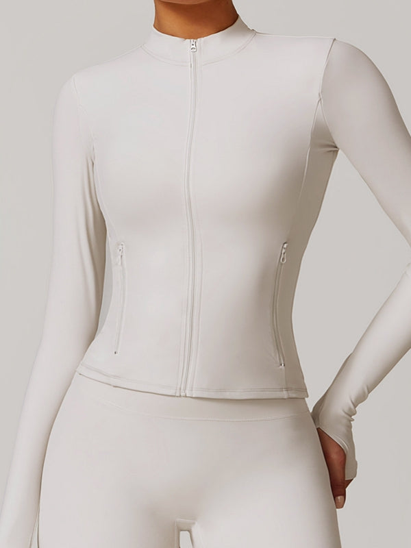 ZASUWA Female Zipper Pocket Thumbhole Jacket