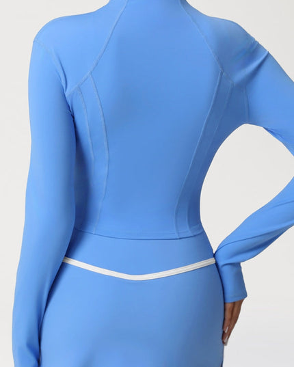 ZASUWA Female Basic Zipper Pocket Jacket