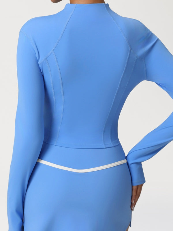 ZASUWA Female Basic Zipper Pocket Jacket