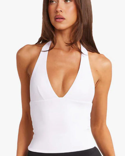 ZASUWA Female V Collar Backless Tank