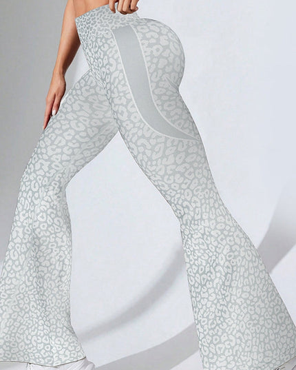 ZASUWA Female Leopard Print Flare Leggings