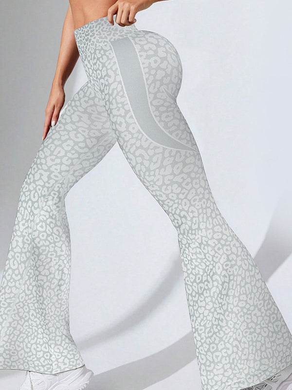 ZASUWA Female Leopard Print Flare Leggings