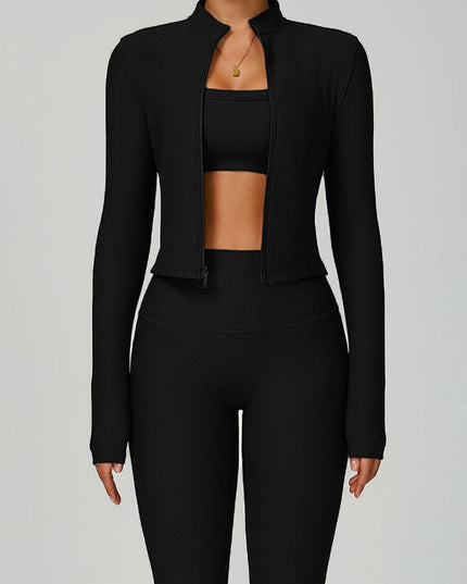 ZASUWA Female Ribbed Short Traksuit