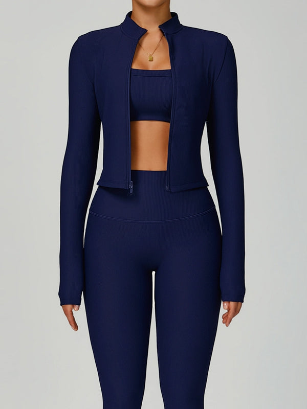 ZASUWA Female Ribbed 3-Pieces Traksuit