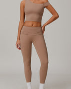 Tan / S / Tank+Leggings