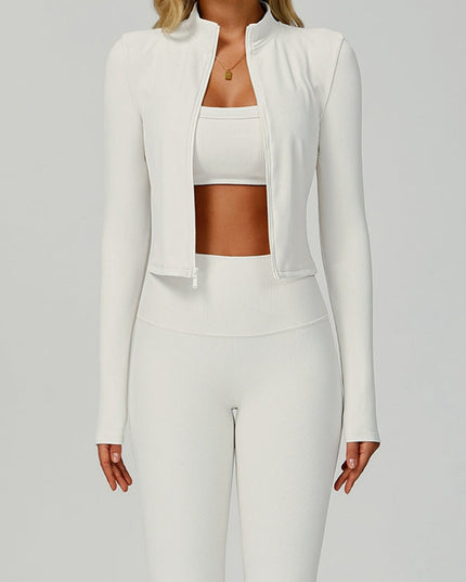 ZASUWA Female Ribbed 3-Pieces Traksuit