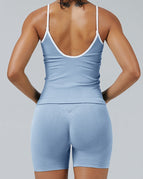 Sky Blue / S / Tank+Shorts