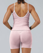 Pink / S / Tank+Shorts