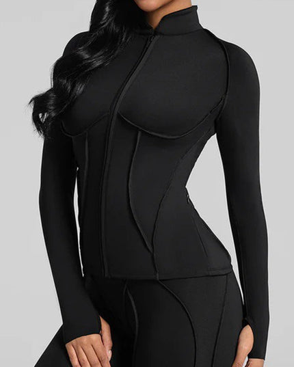 ZASUWA Female Super Stylish&Sexy Stitch Performance Short Sleeves