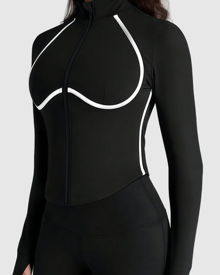 ZASUWA Female Zipper Stripes Jacket