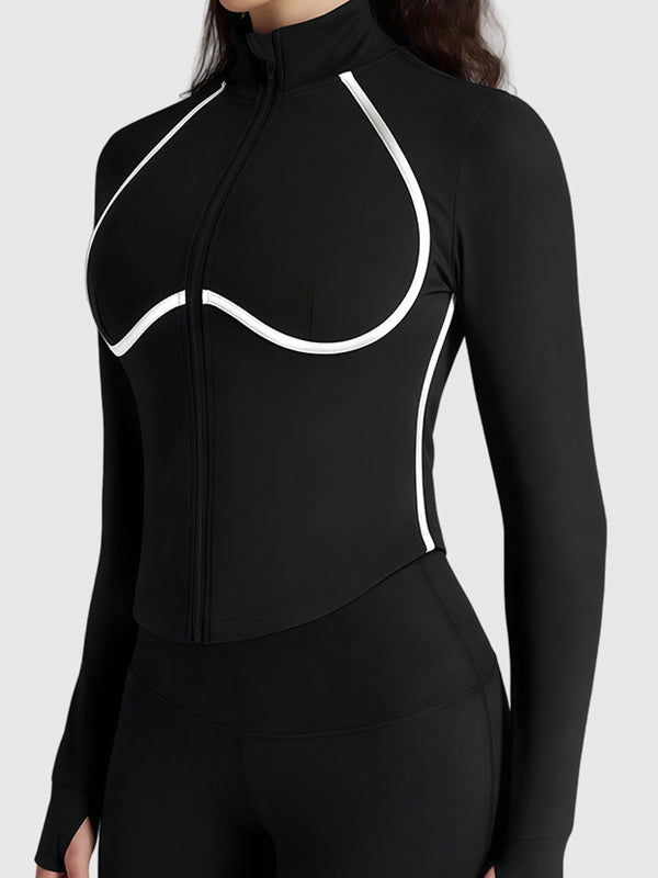 ZASUWA Female Zipper Stripes Jacket