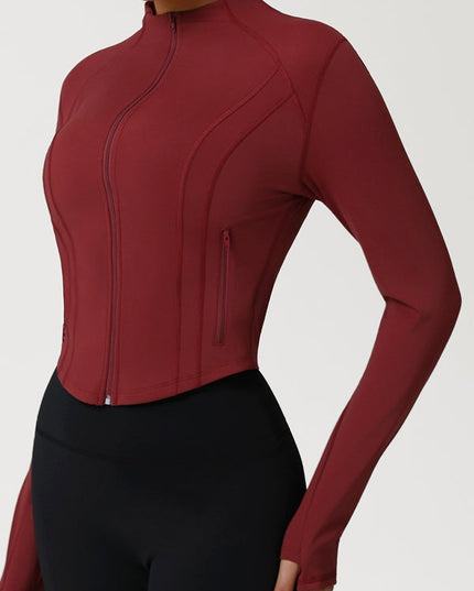 ZASUWA Female Basic Zipper Pocket Jacket