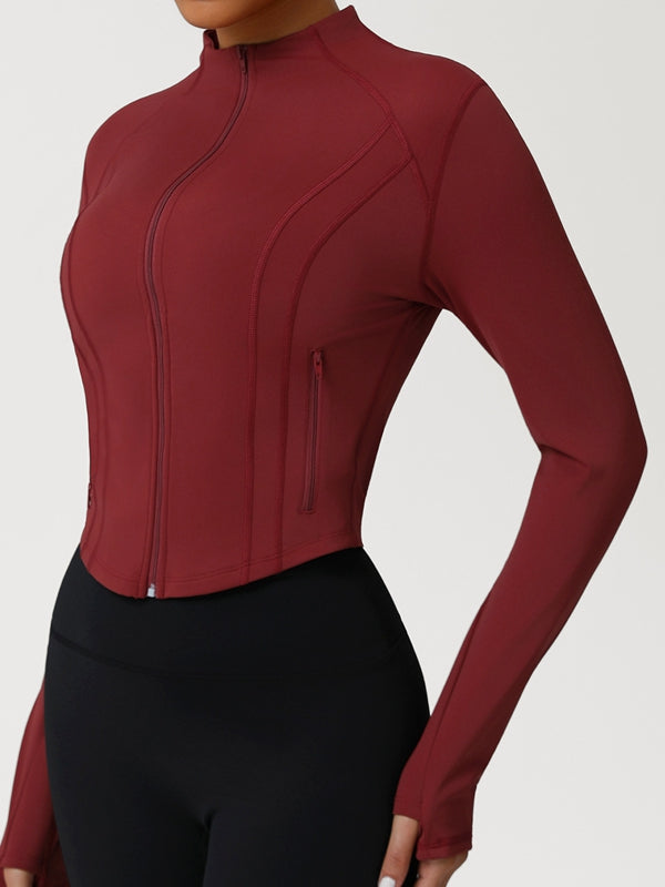 ZASUWA Female Basic Zipper Pocket Jacket