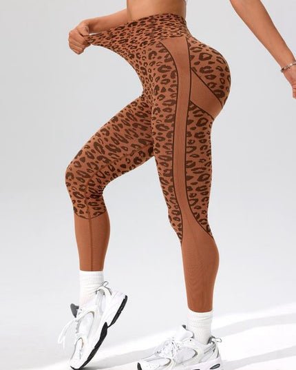 ZASUWA Female Seamless Leopard Print Hot Booty Leggings