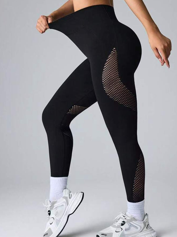 ZASUWA Female Seamless Fishnet Leggings