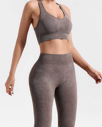 ZASUWA Female Denim Deep V Back Tracksuit