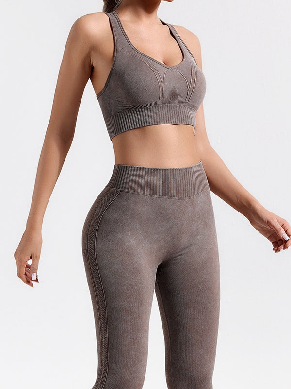 ZASUWA Female Denim Deep V Back Tracksuit