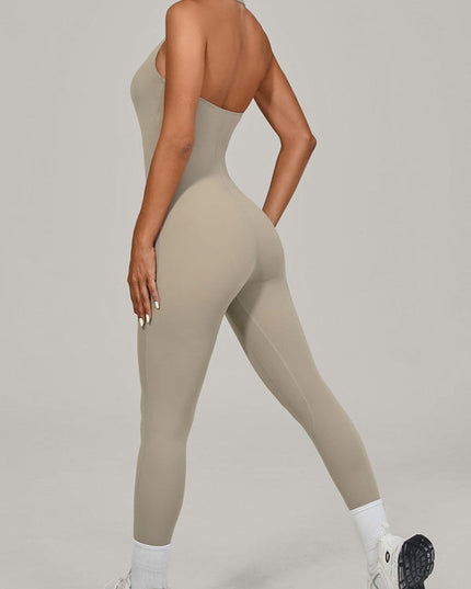 ZASUWA Female Backless Halter Jumpsuit