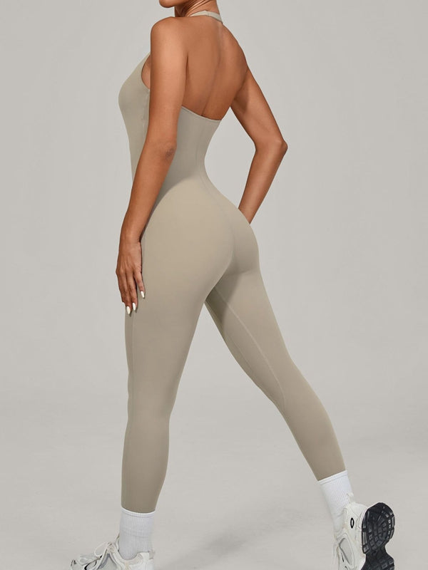 ZASUWA Female Backless Halter Jumpsuit