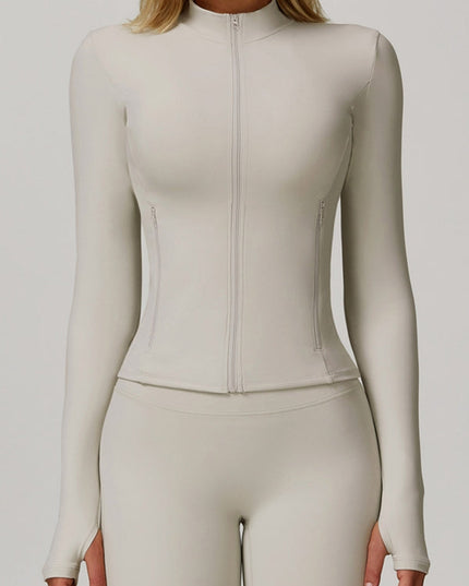 ZASUWA Female Zipper Pocket Thumbhole Jacket