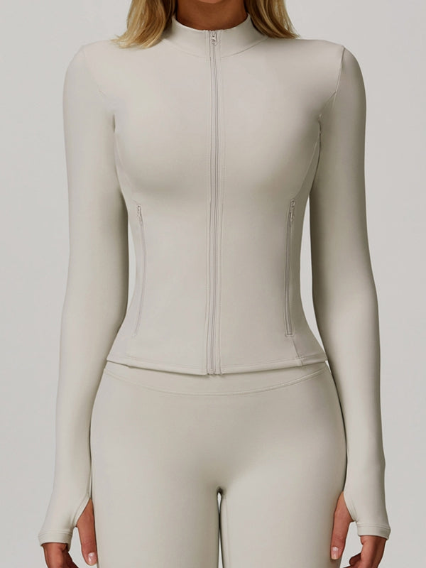 ZASUWA Female Zipper Pocket Thumbhole Jacket