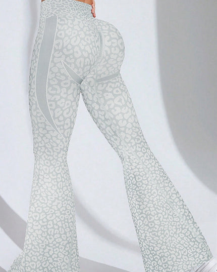 ZASUWA Female Leopard Print Flare Leggings