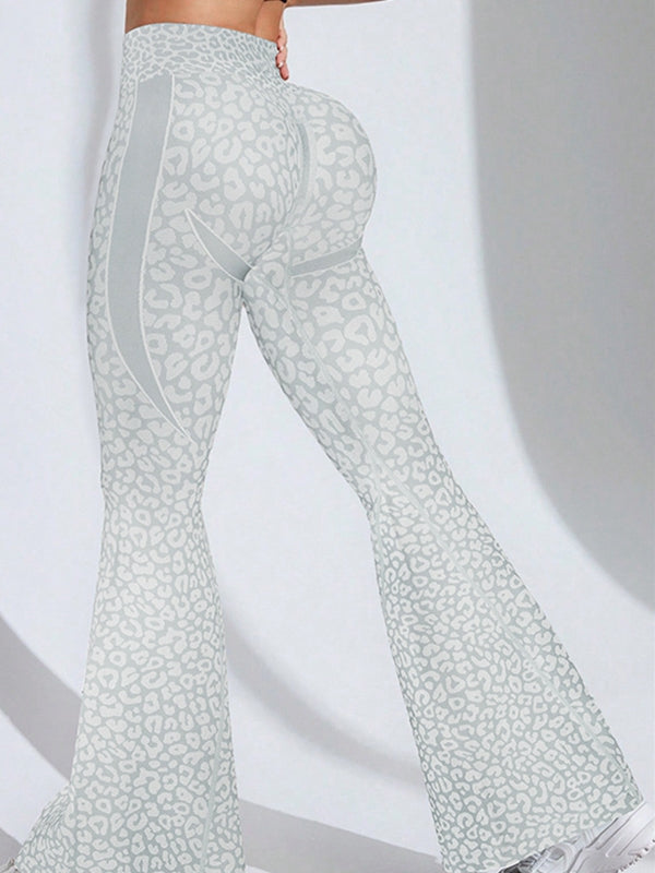 ZASUWA Female Leopard Print Flare Leggings