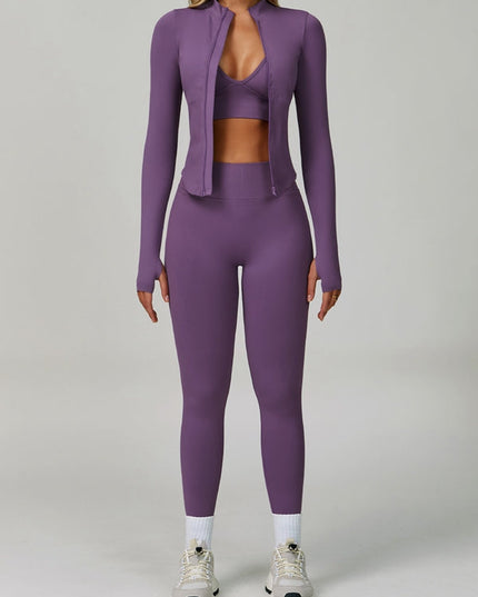 ZASUWA Female Deep V Collar Backless Sports Bras