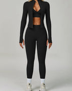 Black / S / Bras+Shorts+Jacket