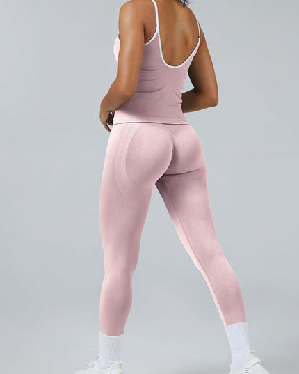 ZASUWA Female Stripes Seamless High-rise Tracksuit