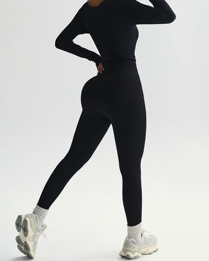 ZASUWA Female Ribbed U Collar Jumpsuit