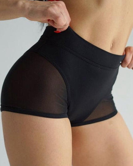 ZASUWA Female Sexy Sheer Mesh Quick-dry Shorts