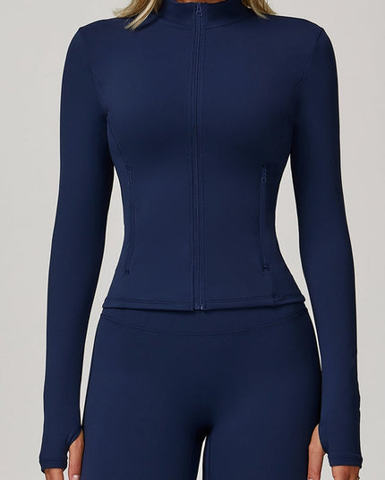 ZASUWA Female Zipper Pocket Thumbhole Jacket