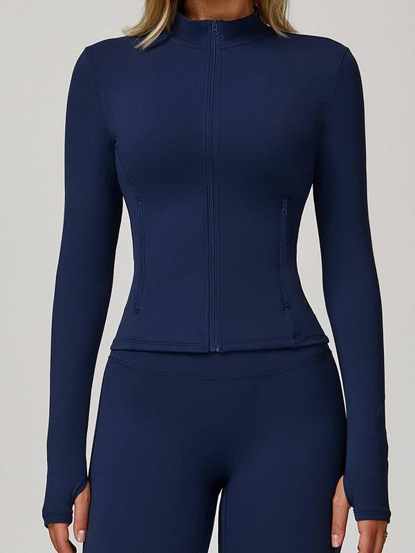 ZASUWA Female Zipper Pocket Thumbhole Jacket