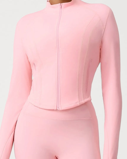 ZASUWA Female Basic Zipper Pocket Jacket