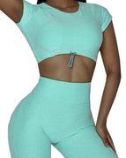 Pale Green / S / Shorts+Short Sleeves