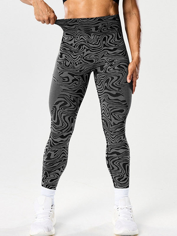 ZASUWA Female Sexy Faux Leather Leopard Print Leggings