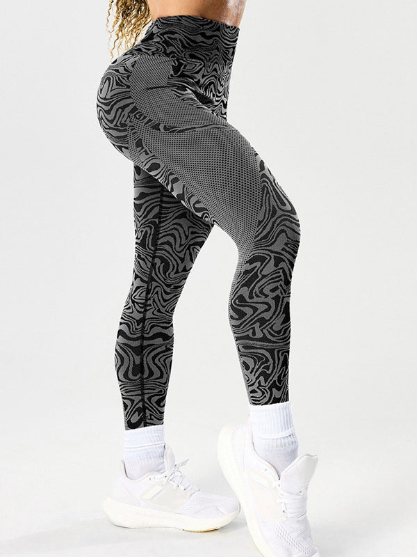 ZASUWA Female Sexy Faux Leather Leopard Print Leggings