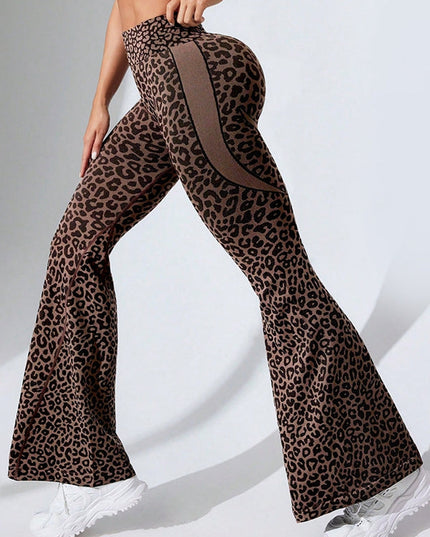 ZASUWA Female Leopard Print Flare Leggings