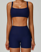 Navy / S / Shorts+Bras