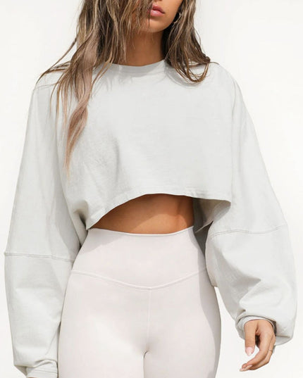 ZASUWA Female Casual Cropped Hoodie