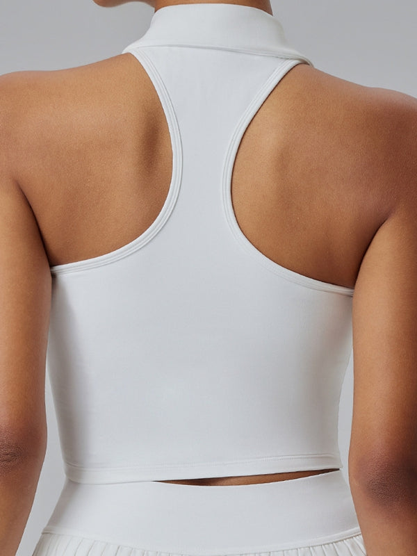 ZASUWA Female Zipper Lapel Tank