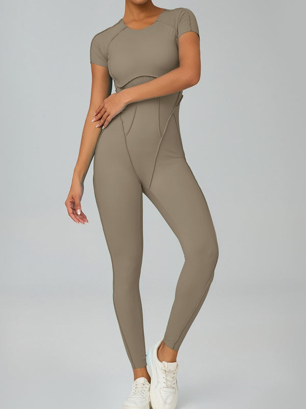 ZASUWA Female Heart Backless Jumpsuit