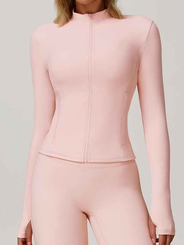 ZASUWA Female Zipper Pocket Thumbhole Jacket