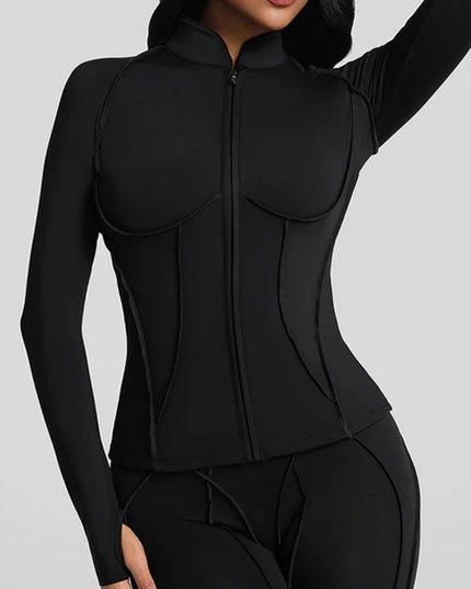 ZASUWA Female Super Stylish&Sexy Stitch Performance Short Sleeves