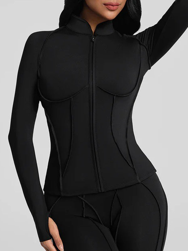 ZASUWA Female Super Stylish&Sexy Stitch Performance Short Sleeves